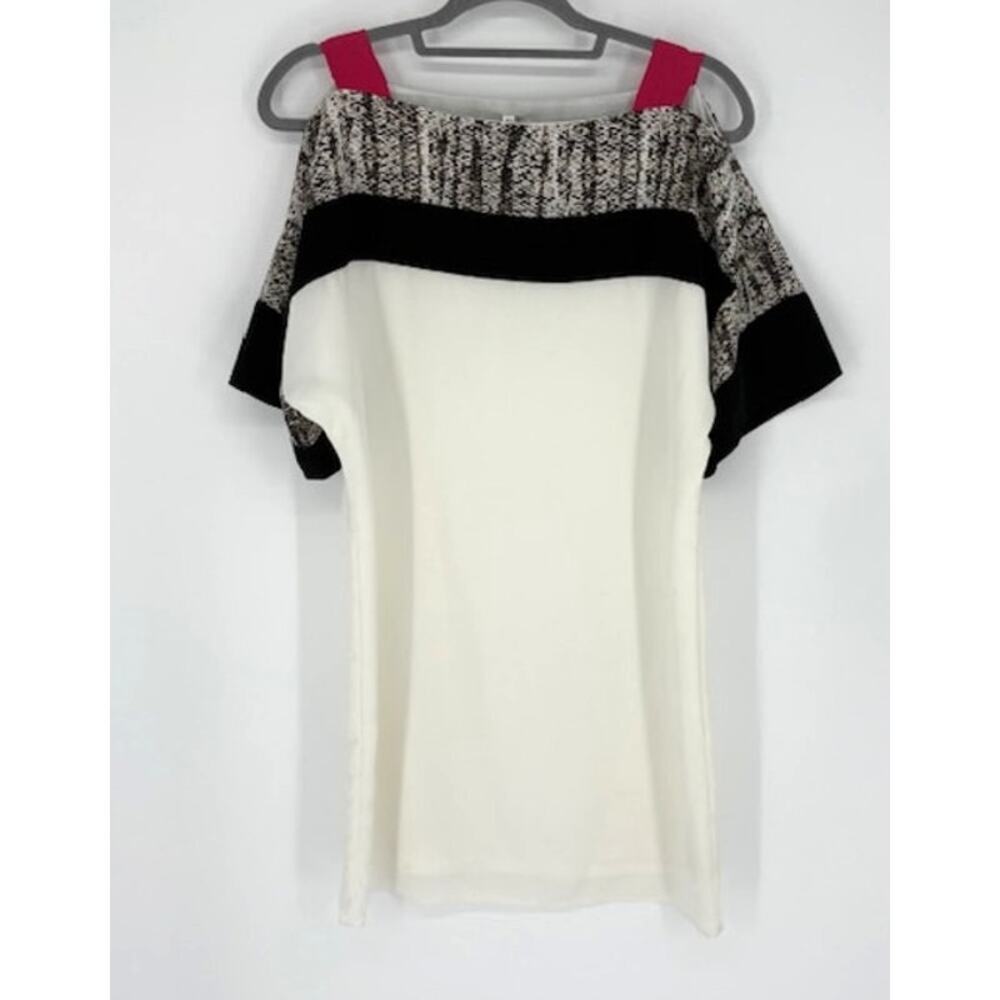 Sachin + Babi White Snake Print Color Block Off-T… - image 5